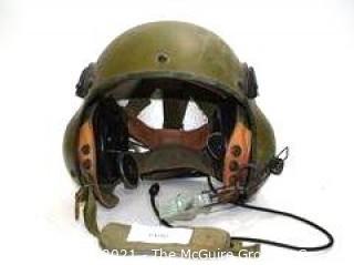 Vietnam Era Military Air Crew Helmet 1960's Used in Combat w/carry bag