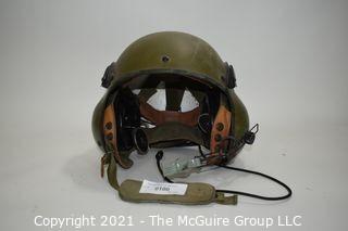 Vietnam Era Military Air Crew Helmet 1960's Used in Combat w/carry bag