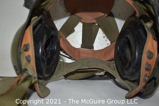 Vietnam Era Military Air Crew Helmet 1960's Used in Combat w/carry bag