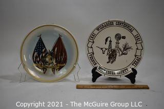 Collectible: commemorative Plates: Marines and Centennial 