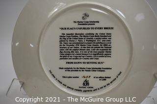 Collectible: commemorative Plates: Marines and Centennial 