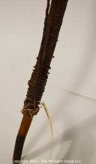 Ethnographic Tribal Made Bow & Two (2) Metal Forged Arrows.