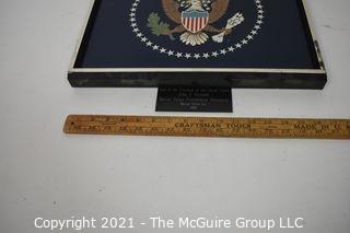 Historical: Presidential Shield: "Marine One" Helicopter - President Kennedy Era 1962