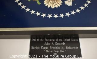 Historical: Presidential Shield: "Marine One" Helicopter - President Kennedy Era 1962