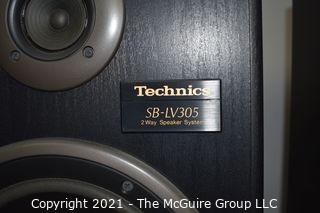 Pair (2) Technics Pedestal 2-way Speakers SP-LV305