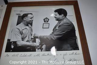 Group of Signed Political & Commemorative Photos of Ronald Reagan, Dan Quayle & Gen. David James.