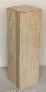 Square Marble Pedestal or Stand. Measures 9 x 9 x 32"T