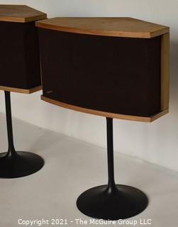 Electronic: Vintage: pair of BOSE 901 series VI pedestal speakers. Includes equalizer and paperwork.