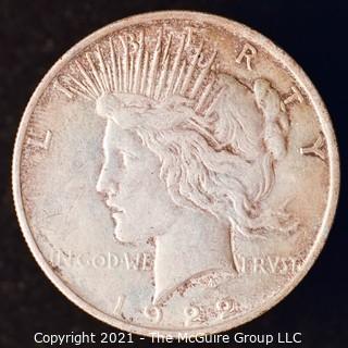 Numismatic: "Peace" Silver Dollar 1923