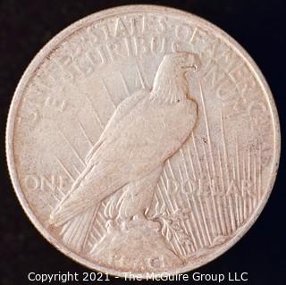 Numismatic: "Peace" Silver Dollar 1923