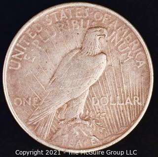 Numismatic: "Peace" Silver Dollar 1922