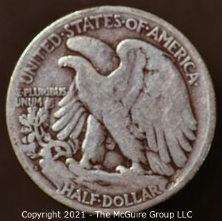 Numismatic: Silver "Walking Liberty" Half-Dollar  - 1923-S