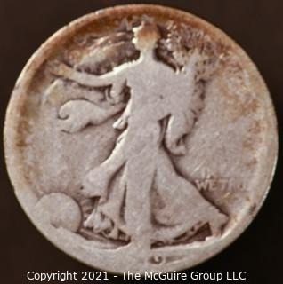 Numismatic: Silver "Walking Liberty" Half-Dollar  - 1919-D ???