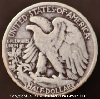 Numismatic: Silver "Walking Liberty" Half-Dollar  - 1933-S