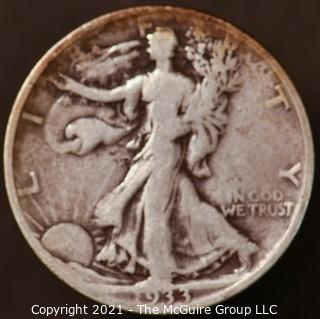 Numismatic: Silver "Walking Liberty" Half-Dollar  - 1933-S