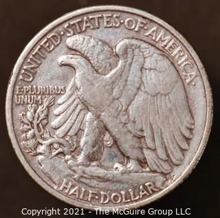 Numismatic: Silver "Walking Liberty" Half-Dollar  - 1936