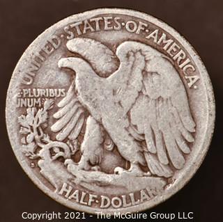 Numismatic: Silver "Walking Liberty" Half-Dollar  - 1918-S