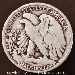 Numismatic: Silver "Walking Liberty" Half-Dollar  - 1935-D