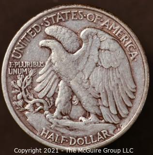 Numismatic: Silver "Walking Liberty" Half-Dollar  - 1937