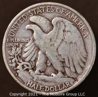 Numismatic: Silver "Walking Liberty" Half-Dollar  - 1934-S