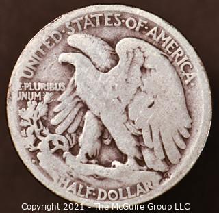 Numismatic: Silver "Walking Liberty" Half-Dollar  - 1918-D