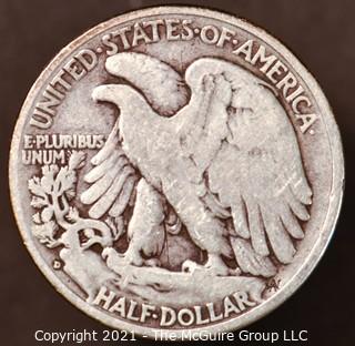 Numismatic: Silver "Walking Liberty" Half-Dollar  - 1936-D