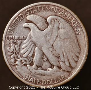 Numismatic: Silver "Walking Liberty" Half-Dollar  - 1934 (#2)