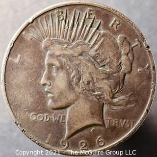 Numismatic: "Peace" Silver Dollar 1926