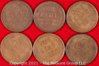 Numismatic: (6) Lincoln Wheat Cents (1935>1936)