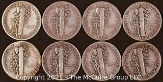  Numismatic: (8) Silver Mercury Dimes 