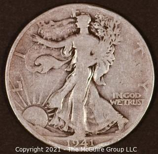 Numismatic: Silver "Walking Liberty" Half-Dollar 1941-S