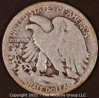 Numismatic: Silver "Walking Liberty" Half-Dollar  - 1934-D