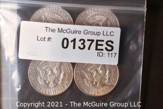 Numismatic: (4) Silver Clad Kennedy Half Dollars (1967)