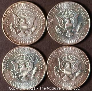 Numismatic: (4) Silver Clad Kennedy Half Dollars (1966)