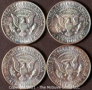 Numismatic: (4) Silver Clad Kennedy Half Dollars (1966)