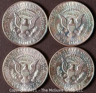 Numismatic: (4) Silver Clad Kennedy Half Dollars (1966)