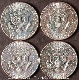 Numismatic: (4) Silver Clad Kennedy Half Dollars (1966)