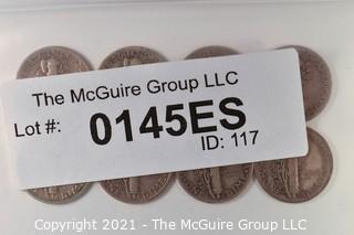  Numismatic: (8) Silver Mercury Dimes