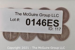  Numismatic: (8) Silver Mercury Dimes