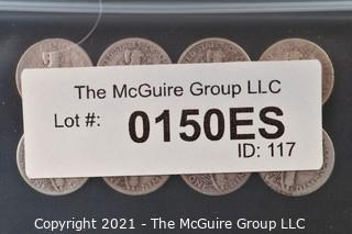 Numismatic: (8) Silver Mercury Dimes  (1927>1944)