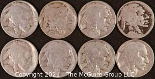 Numismatic: (8) Buffalo Nickels