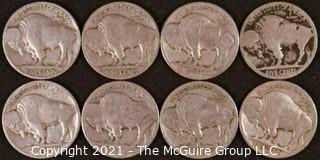 Numismatic: (8) Buffalo Nickels