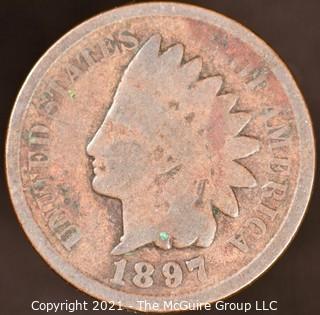 Numismatic:  Indian Head Cent: 1897