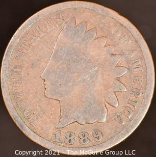 Numismatic:  Indian Head Cent: 1889