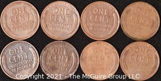 Numismatic: (8) Lincoln Wheat Cents (1918>1953)