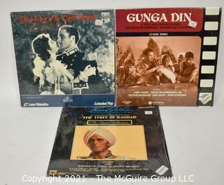 Collectible: Laser Disc Movies: (3) titles (incl Gunga Din)