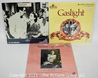 Collectible: Laser Disc Movies: (3) titles (incl Gaslight)