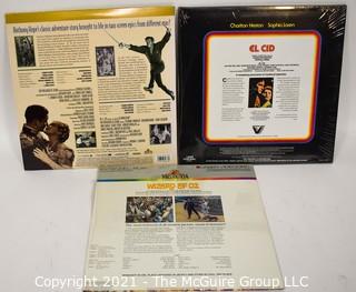 Collectible: Laser Discs: (3) Movie Titles (incl Wizard of Oz)