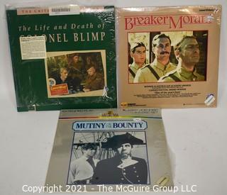 Collectible: Laser Disc Movies: (3) titles (incl Mutiny on the Bounty)