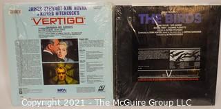 Collectible: Laser Disc Movies: (2) titles (incl The Birds &  Vertigo)